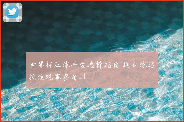 世界杯压球平台选择指南 适合球迷投注观赛参考_1